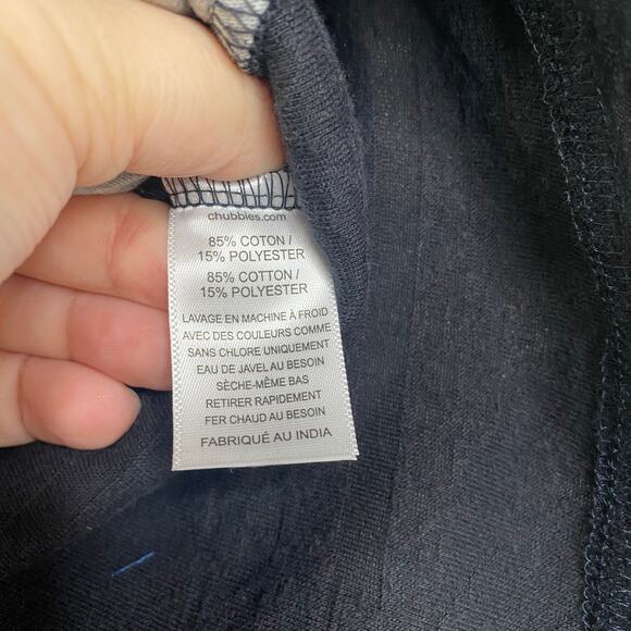 Chubbies Velour Black The Crop Circles 5.5" Short Size Small - Picture 5 of 8